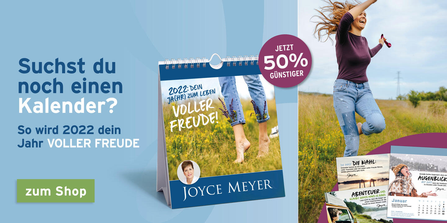 2022: Dein Ja(hr) zum Leben voller Freude! – ein Postkartenkalender von Joyce Meyer